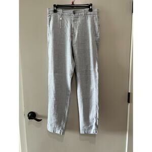 NWT Porter & Ash Pants Trousers Mens Linen Chino Slim Fit Washable Sz-29
